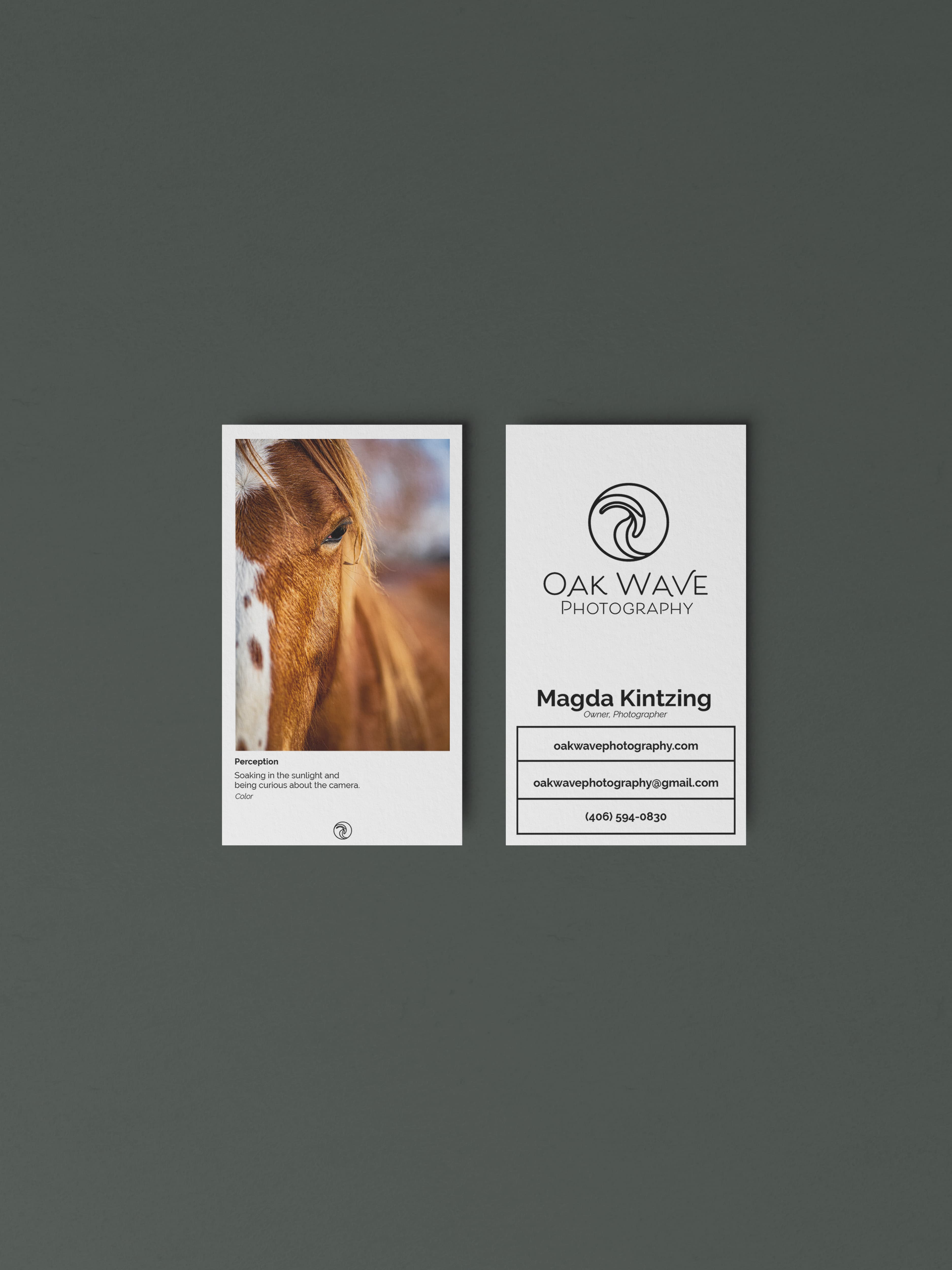 OakWave business card