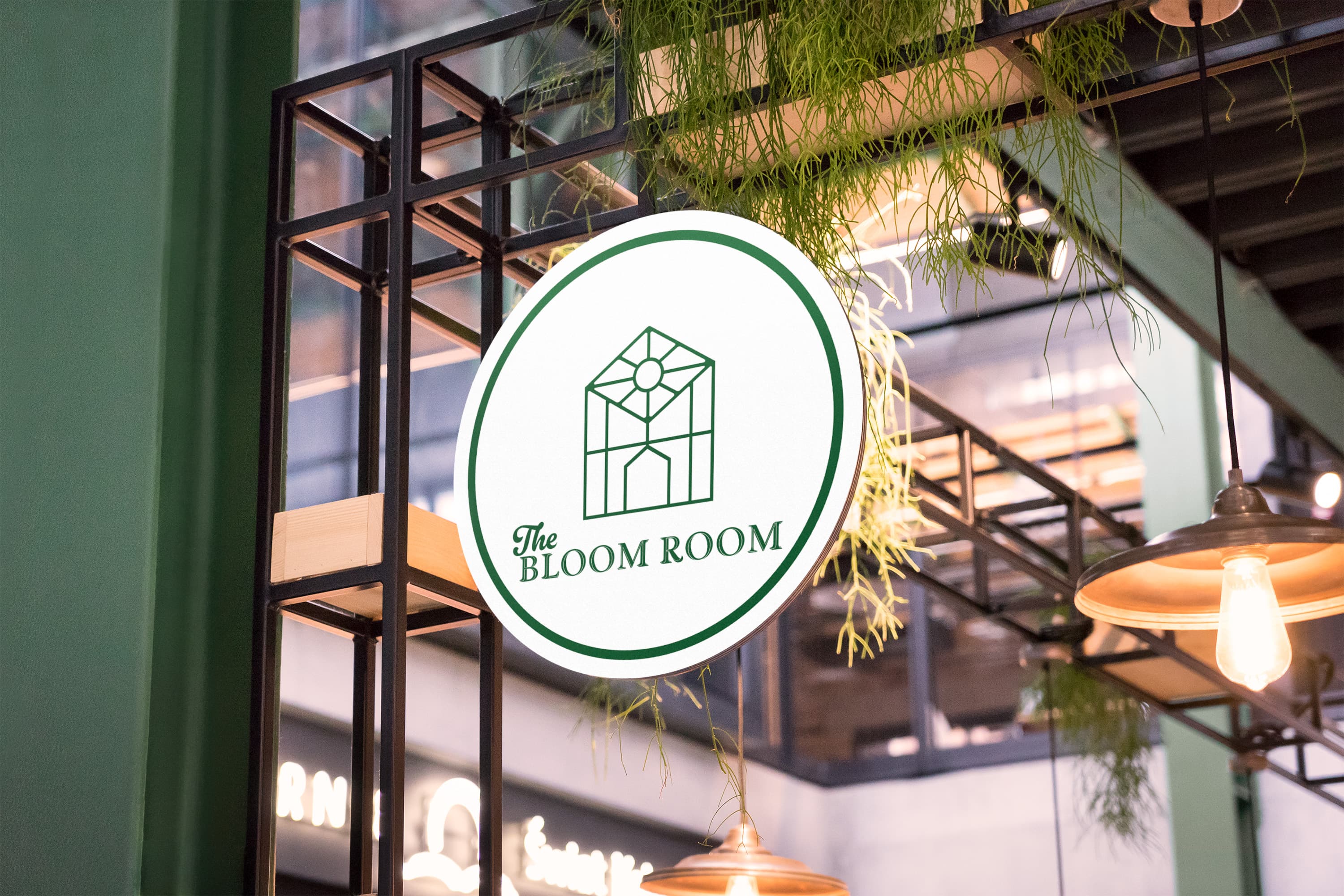 The Bloom Room sticker mockup